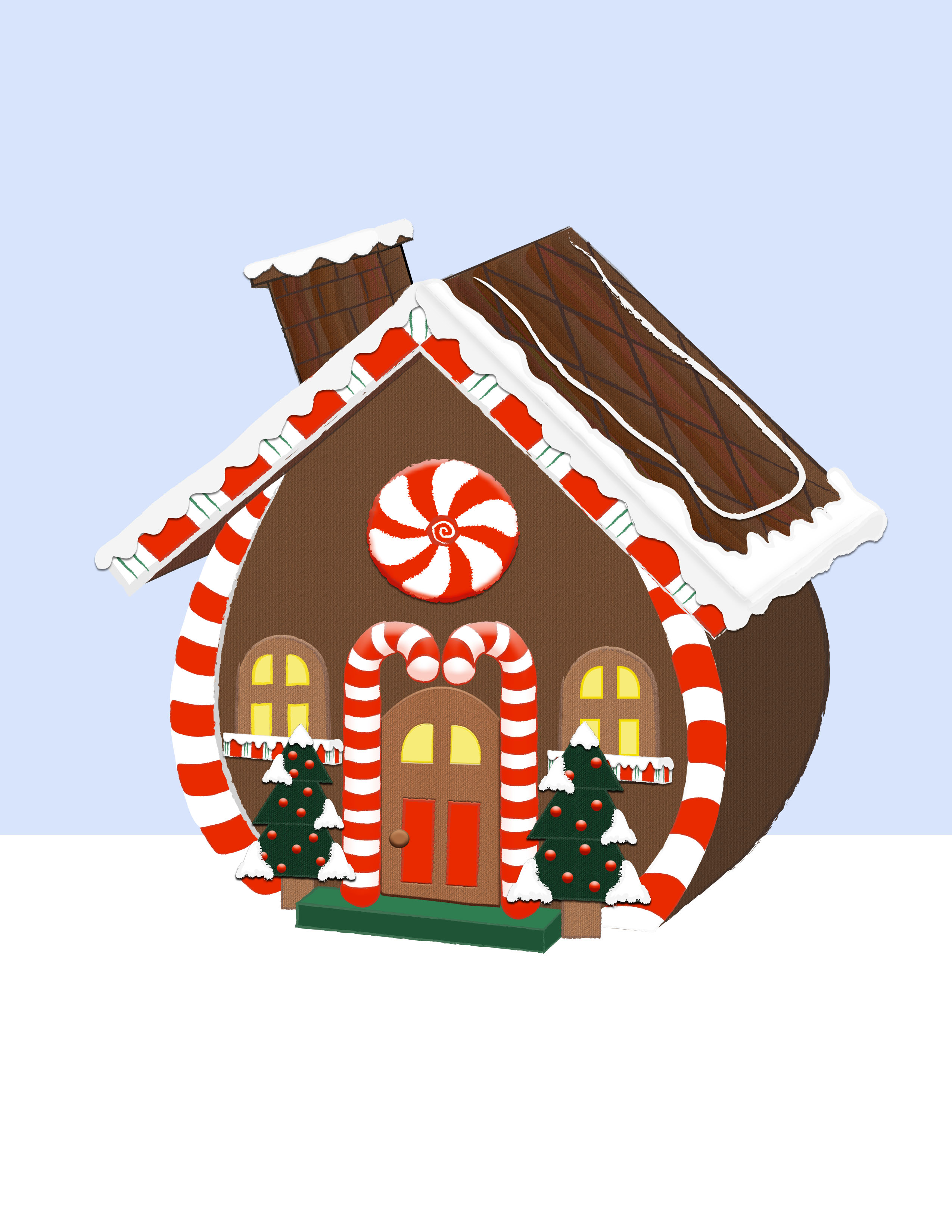 free gingerbread house borders clip art - photo #41